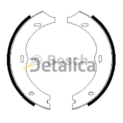 Комплект колодок ручника для Мерседес W639 Bosch