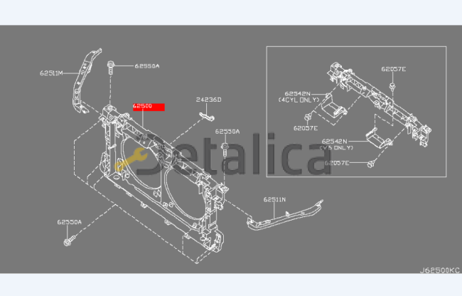 Передняя панель для Ниссан Теана L33 оригинал