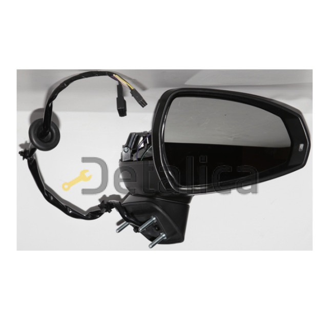 Зеркало правое электрическое с подогревом ук поворота 2 разъема 8 конт грунт для Ауди А3 В8 от 2012 (Тайвань) convex