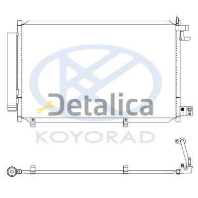 Радиатор кондиционера для Форд Фиеста 6 Koyo Япония
