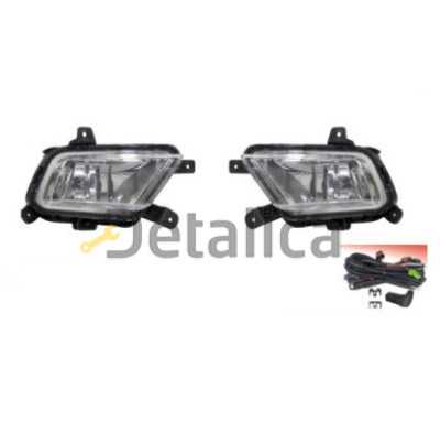 Фара противотуманная левая+правая комплект с проводкой кнопкой для Киа Рио 2 от 2009 до 2010 (Тайвань)
