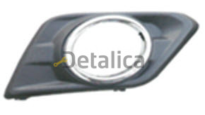 Nissan X-trail решетка бампера передн лев отв п/противотум, хром молдинг (Китай)