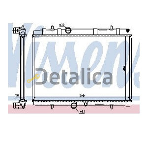 Радиатор охлаждения для Пежо 308 от 2007 Nissens Дания