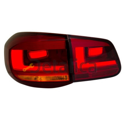 Фонарь задний внешний + внутренний левый + правый комплект тюнинг диодный красный для Фольксваген Тигуан от 2011 (Eagle Eyes)