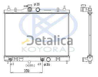 Радиатор охлаждения для Ниссан Тиида АТ Koyo Япония