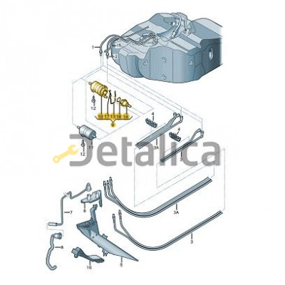 Фильтр топливный для Шкода Октавия А5 оригинал 