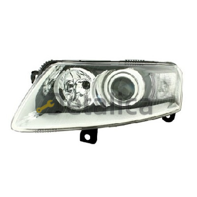 Фара левая под корректор ксенон линзованная для Ауди А6 от 2004 (Depo)