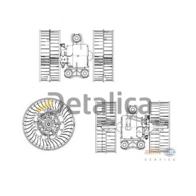 Мотор отопителя для Мерседес Вито W639 Hella Германия