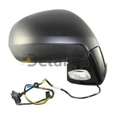 Зеркало правое электрическое с подогревом указатель поворота подсветка с датчиком температуры convex грунт для Ситроен Пикассо от 2006