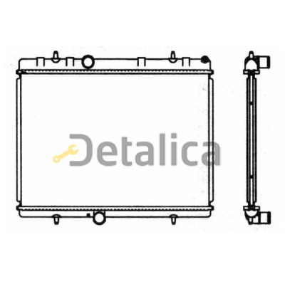 Радиатор охлаждения для Пежо 308 от 2007 Китай