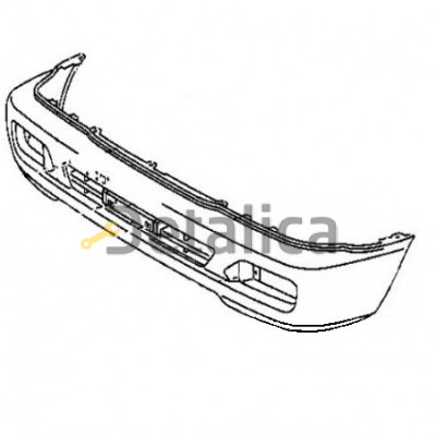 Бампер передний под омыватель фар оригинал для Тойота Ленд Крузер 100 от 2006