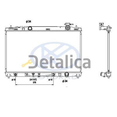 Радиатор охлаждения для Тойота Камри 40 АТ 2.4 (Koyo)