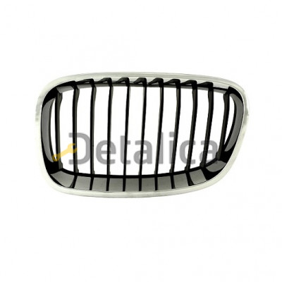 Решетка радиатора левая черный хром для BMW F20-F21 от 2011-2015 11 ребер Решетка радиатора левая черный хром для BMW F20-F21 от 2011-2015 11 ребер