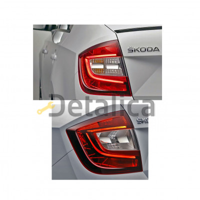 Фонарь задний левый для Шкода Рапид Led диодный ( без платы ) оригинал 