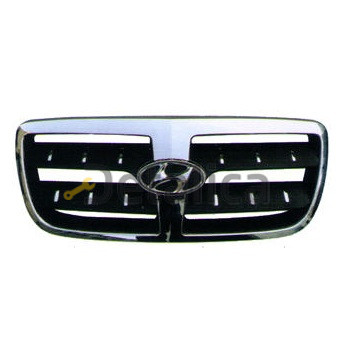 Решетка радиатора хром-черная для Хендай Санта Фе 2 от 2006 (Тайвань)