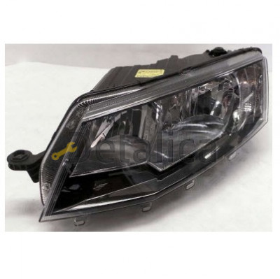 Фара левая для Шкода Октавия А7 от 2013 (Depo) с рег мотора внутри черная