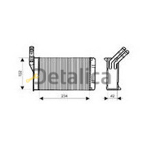 Радиатор отопителя для Ситроен Берлинго