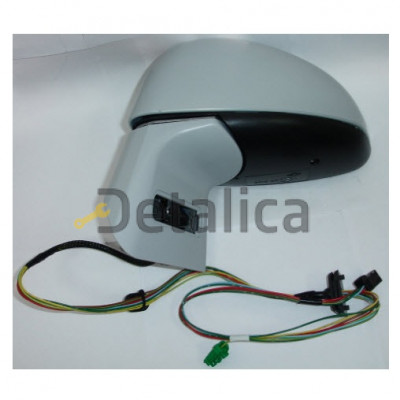 Зеркало левое электрическое с подогревом convex грунт для Ситроен С4 от 2005