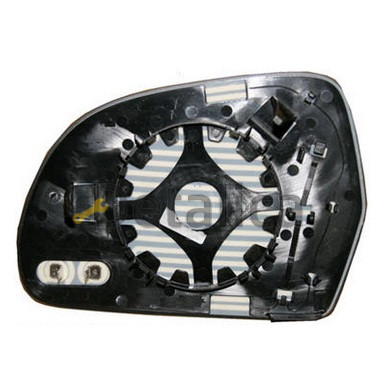 Стекло зеркала правое с подогревом для Ауди А8 2007 (Тайвань) convex 