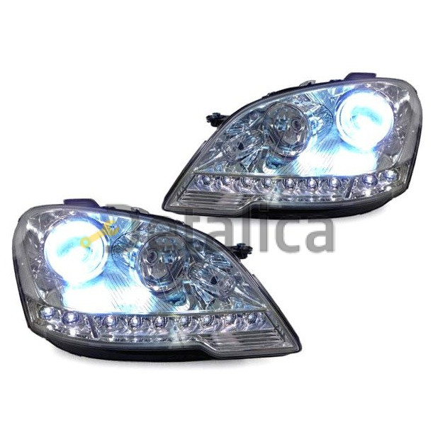 Фары тюнинг-комплект с диод внутри чёрная для Мерседес W164 ML 2008