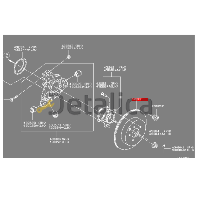 Диск тормозной задний для Ниссан Патфайндер Р52 JP Blue Print