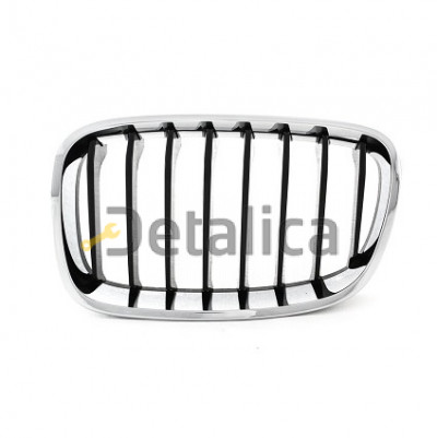 Решетка радиатора левая черный хром для BMW F20-F21 от 2011-2015 8 ребер Решетка радиатора левая черный хром для BMW F20-F21 от 2011-2015 8 ребер