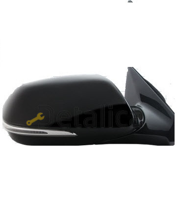 Зеркало правое электрическое с подогревом, указатель поворота для Хендай Санта Фе 3 от 2014 (Тайвань)