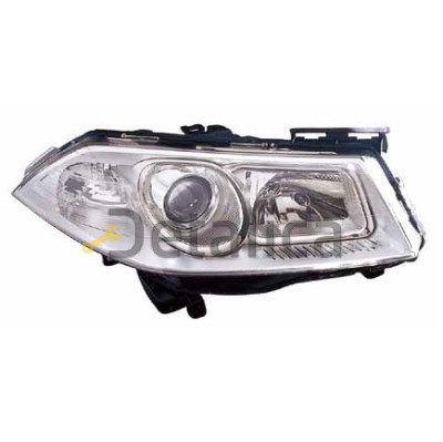 Фара правая ксенон под корректор внутри черная для Рено Меган от 2005