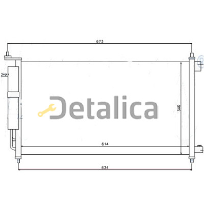Радиатор кондиционера для Ниссан Тиида Катай