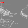 Решетка радиатора центральная под камеру для Ниссан Жук F15E от 2015 года рестайлинг