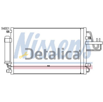 Радиатор кондиционера AVA для Хендай Туксон (Nissens)