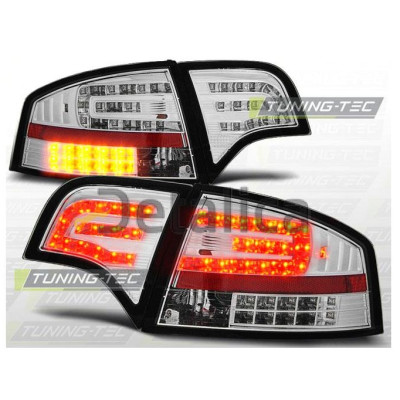 Фонарь задний внешний+внутренний левый+правый комплект седан тюнинг хрустал с диод внутри хром для Ауди А4 от 2005 (Sonar)