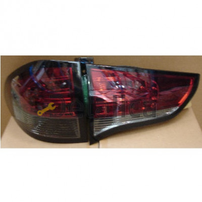 Фонарь задний внешний+внутренний левый+правый комплект тюнинг хрусталь и диод  SONAR внутри красно-тонированный для митсубиси паджеро спорт от 2009