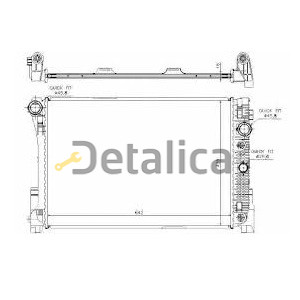 Радиатор охлаждения для Мерседес W204 Nissens