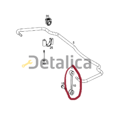 Стойка заднего стабилизатора Мерседес W447 оригинал