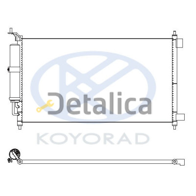 Радиатор кондиционера для Ниссан Тиида Koyo Япония