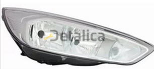 Фара для FOCUS прав с рег. мотор, диод, внутри хром {H7/H1/PY21W/LED} (DEPO)