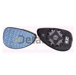 Стекло зеркала правое с подогревом convex для Ситроен С4 от 2005 голубое