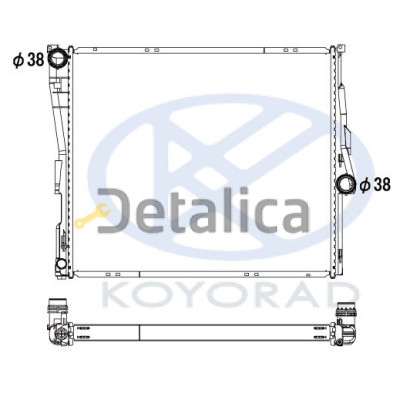 Радиатор охлаждения для BMW E83 X3 АТ МТ KOYO