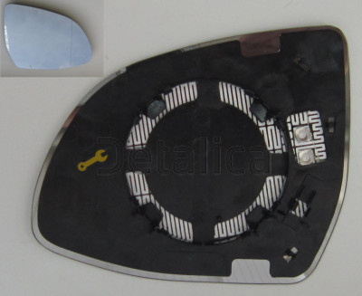 BMW X5 (F25 14-/ F16 14-15) стекло зеркала прав с подогрев (aspherical) (Тайвань)