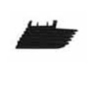 Решетка бампера передняя левая черная для Опель Вектра Решетка бампера передняя левая черная для Опель Вектра