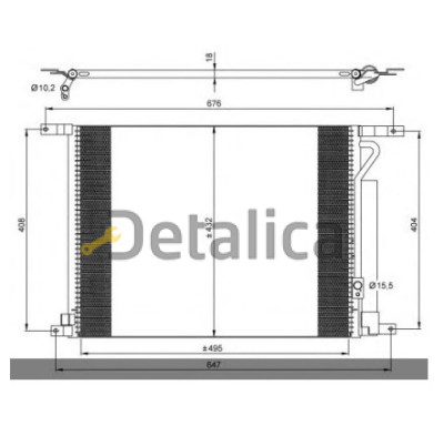 Радиатор кондиционера для Шевроле Авео Т255