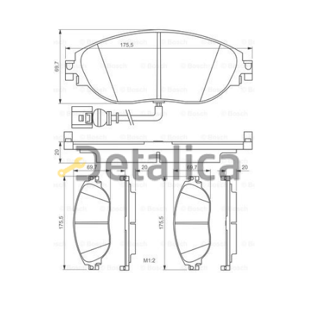Колодки тормозные передний для Шкода Кодиак ACDelco USA