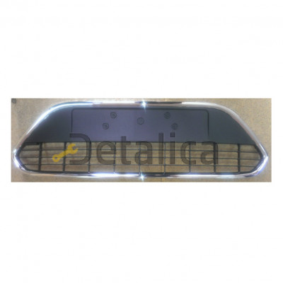 Решетка переднего бампера (с хром молдингом) для Форд Фокус 2 рестайл