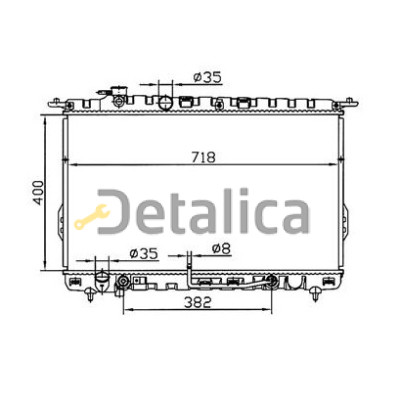 Радиатор охлаждения АТ для Киа Маджентис от 2002 (Китай)