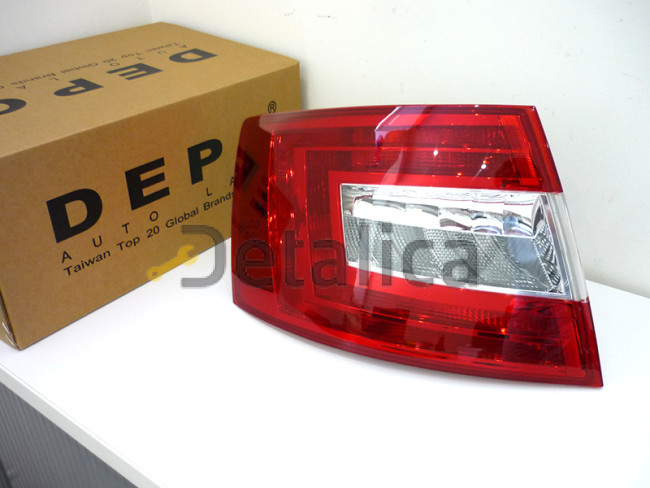 Фонарь задний левый для Шкода Октавия А7 от 2013 (Depo) галоген