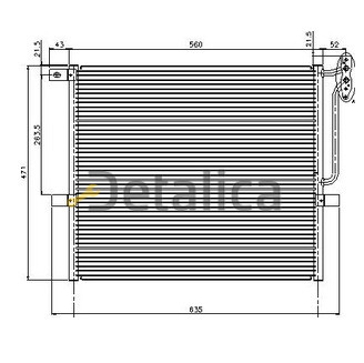 Радиатор кондиционера для BMW E83 X3 от 2004 NISSENS NRF