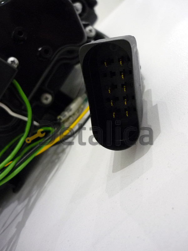 Фары комплект с светящимся ободком рег мотора диодная внутри хром Шкода Октавия А5 2008-2012 (Sonar)