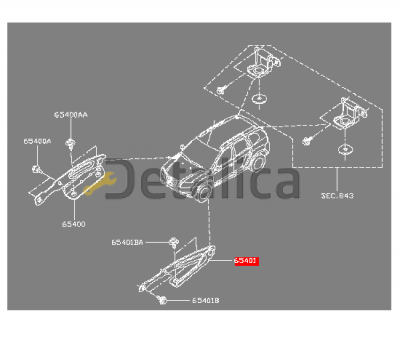 Петля капота левая для Ниссан Террано D10 оригинал