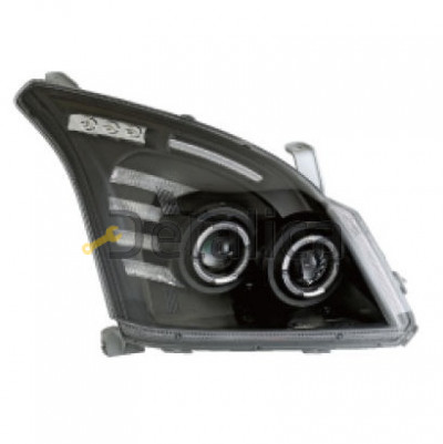 Фары комплект 4 линзы диоды для Тойота Прадо 120 EAGLE EYES